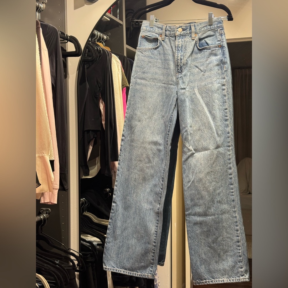 Denim Forum The Farrah Hi-Rise Wide Jeans 26